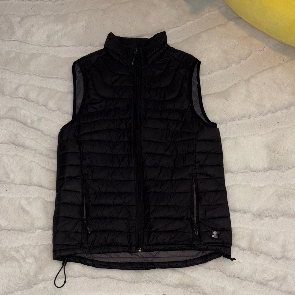 Men's Black Quilted Vest